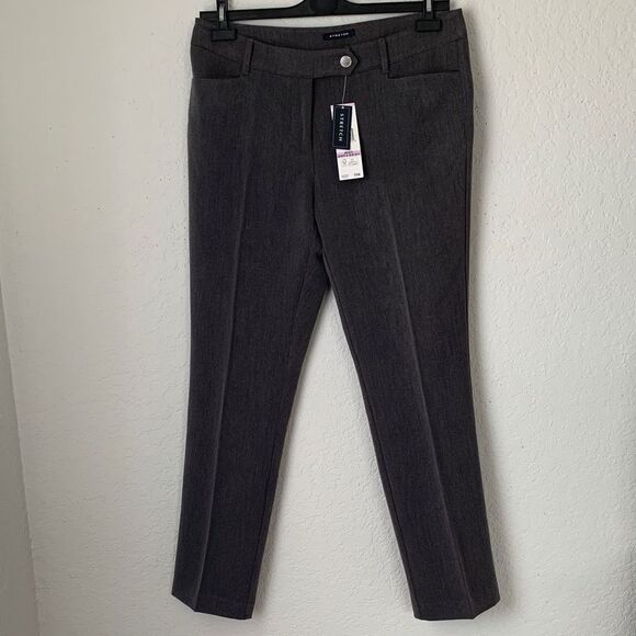 NWT Jones New York Signature Stretch Gray Dress Pants Size 6 - Picture 1 of 11